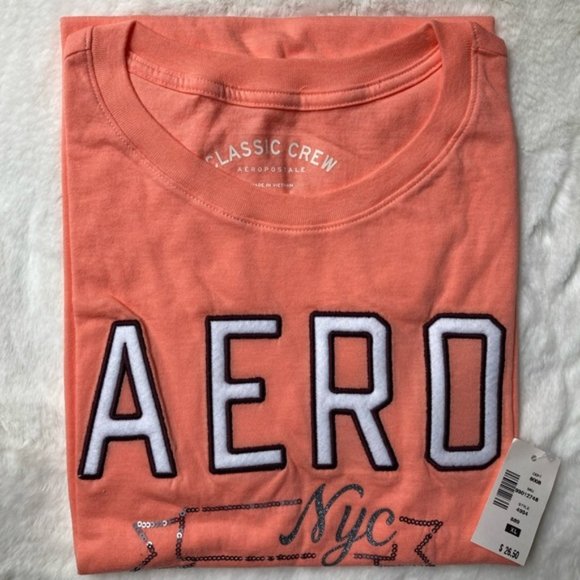 Aero NYC Sequin Graphic Tee - Picture 3 of 3